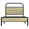 Sonoma Oak Bed Frame 80x200 cm - Sturdy & Elegant Design