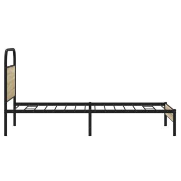 Sonoma Oak Bed Frame 80x200 cm - Sturdy & Elegant Design