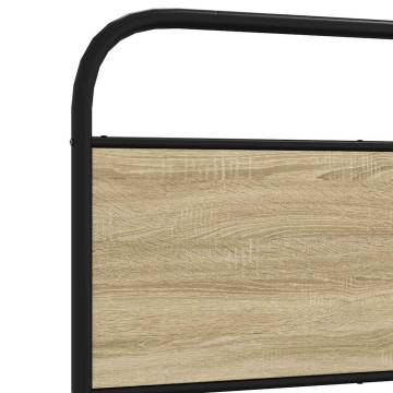 Sonoma Oak Bed Frame 80x200 cm - Sturdy & Elegant Design