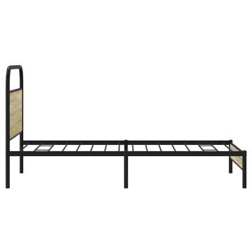 Robust Bed Frame 90x200 cm Sonoma Oak - HipoMarket