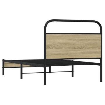 Robust Bed Frame 90x200 cm Sonoma Oak - HipoMarket