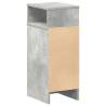 Stylish Bedside Cabinet with Drawer - Concrete Grey