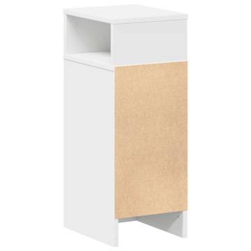 Stylish White Bedside Cabinets - 2 pcs with Drawer