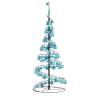 Christmas Tree Light Cone with 80 LEDs & Baubles - 120 cm