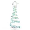 Christmas Tree Light Cone with 80 LEDs & Baubles - 120 cm