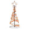  Christmas Tree Light Cone with Baubles 80 LEDs Warm White 120 cm Colour copper Size 120 cm Quantity in Package 1 Model with baubles 