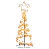 Christmas Tree Light Cone with Baubles - 80 LEDs Warm White