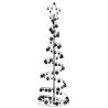  Christmas Tree Light Cone with Baubles 120 LEDs Warm White 180 cm Colour black Size 180 cm Quantity in Package 1 Model with baubles 