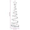 Christmas Tree Light Cone with Baubles - 120 LEDs Warm White