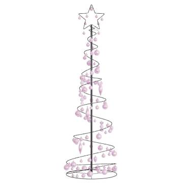 Christmas Tree Light Cone with Baubles - 180 cm, 120 LEDs