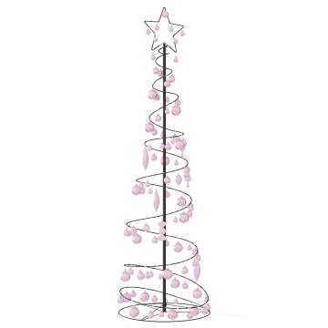 Christmas Tree Light Cone with Baubles - 180 cm, 120 LEDs