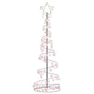 Christmas Tree Light Cone with Baubles - 180 cm, 120 LEDs