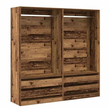 Wardrobe Old Wood 100x50x200 cm - Stylish Storage Solution