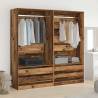 Wardrobe Old Wood 100x50x200 cm - Stylish Storage Solution