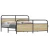  Metal Bed Frame without Mattress Sonoma Oak 183x213 cm Colour sonoma oak Size 183 x 213 cm Model with headboard & footboard 