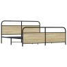 Metal Bed Frame - Sonoma Oak 183x213 cm | Hipomarket