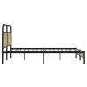 Robust Metal Bed Frame - Sonoma Oak 183x213 cm | HipoMarket