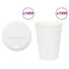  Paper Coffee Cups with Lids 1000 pcs 12oz 300ml Quantity in Package 1 Capacity 300 ml 