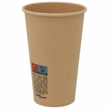 1000 Pack Paper Coffee Cups with Lids – 16oz, Leakproof & Durable