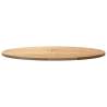 Solid Oak Oval Table Top - 80x40x2 cm | HipoMarket UK