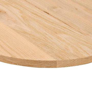 Solid Oak Oval Table Top - 80x40x2 cm | HipoMarket UK