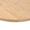 Solid Oak Oval Table Top - 80x40x2 cm | HipoMarket UK