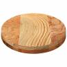 Light Brown Solid Oak Table Top - 80x40x4 cm Oval Design