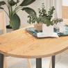  Table Top 120x60x2 cm Solid Wood Oak Oval Colour natural Size 120 x 60 x 2 cm Quantity in Package 1 