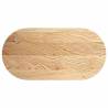 Solid Wood Oak Oval Table Top - 120x60 cm | HipoMarket