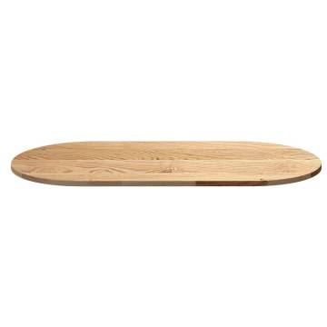 Solid Wood Oak Oval Table Top - 120x60 cm | HipoMarket