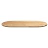 Solid Wood Oak Oval Table Top - 120x60 cm | HipoMarket