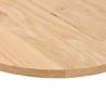 Solid Wood Oak Oval Table Top - 120x60 cm | HipoMarket