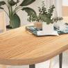  Table Top 140x60x4 cm Solid Wood Oak Oval Colour natural Size 140 x 60 x 4 cm Quantity in Package 1 