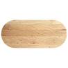 Solid Oak Oval Table Top - 140x60x4 cm | HIPO Market