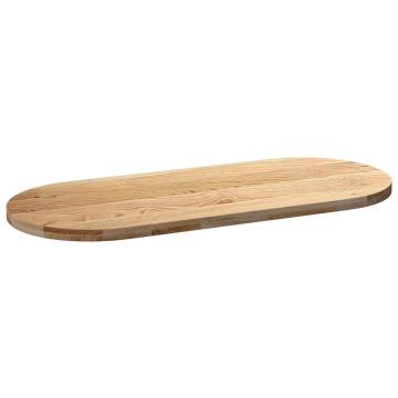 Solid Oak Oval Table Top - 140x60x4 cm | HIPO Market