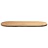 Solid Oak Oval Table Top - 140x60x4 cm | HIPO Market