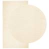 HUARTE Cream Washable Rug 80x150 cm - Soft & Non-Slip