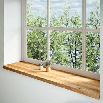 Light Brown Solid Oak Window Sills - 2 pcs 160x40x2 cm