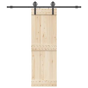 Sliding Door Hardware Kit 200 cm Steel Black | HipoMarket