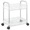 2-Tier Transparent Storage Trolley - Organize Your Space