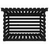 Firewood Rack Black 108x73x79 cm - Solid Pine Storage Solution