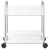 2-Tier Transparent Storage Trolley - Organize Your Space