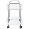 2-Tier Transparent Storage Trolley - Organize Your Space