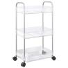 3-Tier Transparent Storage Trolley - Organise with Style