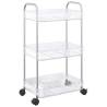 3-Tier Transparent Storage Trolley - Organise with Style