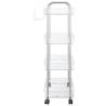 4-Tier Transparent Storage Trolley - Durable & Versatile