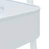 3-Tier White Steel Storage Trolley - 42x41.5x77 cm | HipoMarket