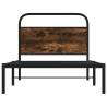 Smoked Oak Bed Frame 100x200 cm - Sturdy & Elegant Design