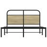 Sonoma Oak Bed Frame 140x200 cm - Sturdy Steel Construction