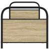 Robust 80x200 cm Bed Frame Without Mattress - Sonoma Oak